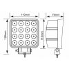 720168/DTP Luminex LED Munkalámpa - 3040 Lumen, 9-33V + 0,35 m kábel + DEUTSCH DT csatlakozó