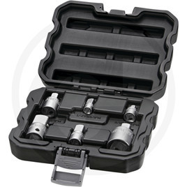 7301007 GRANIT BLACK EDITION 1/4"+3/8"+1/2" adapterkészlet - 6 részes