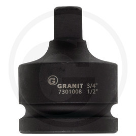 7301008 GRANIT BLACK EDITION 3/4" gépi dugókulcsadapter - 3/4" F x 1/2" M