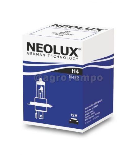 NLX472 Neolux Izzó, főfényszóró H4 12V 60/55W P43T