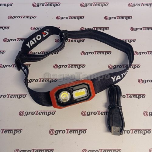 YT-08592 YATO akkus LED fejlámpa 480 lumen mozgásérzékelős